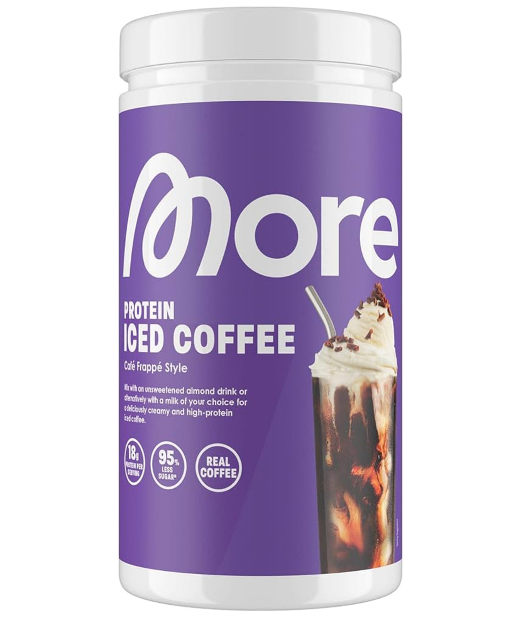 Café Frappé Style Protein Powder with Instant Coffee | Low Sugar & Fat | 500g